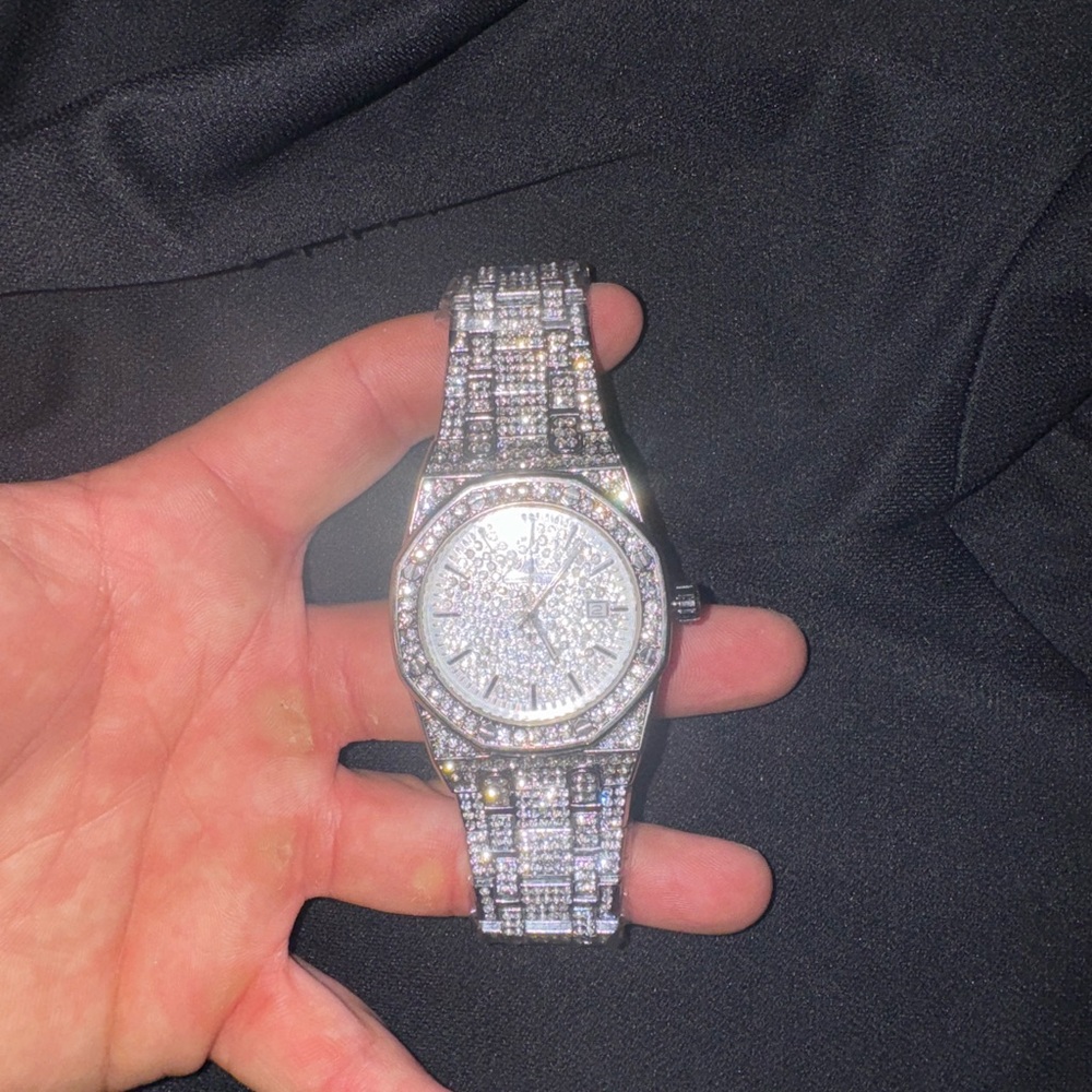Iced out watch